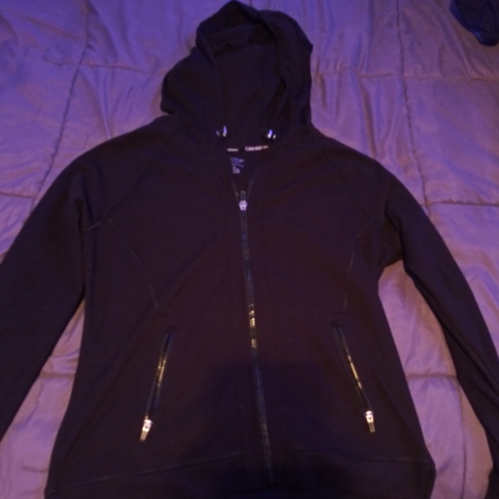 Black Calvin Klein zip up jacket